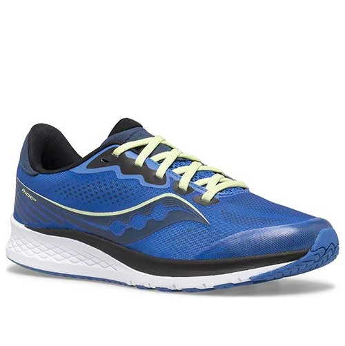Saucony Youth Kids' Ride 14 Running Shoe - Blue 2 Saucony Youth Kids' Ride 14 Running Shoe - Blue