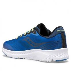 Saucony Youth Kids' Ride 14 Running Shoe - Blue 7 Saucony Youth Kids' Ride 14 Running Shoe - Blue
