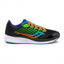 Saucony Youth Boys Ride 13 Running Shoe - Black/Green
