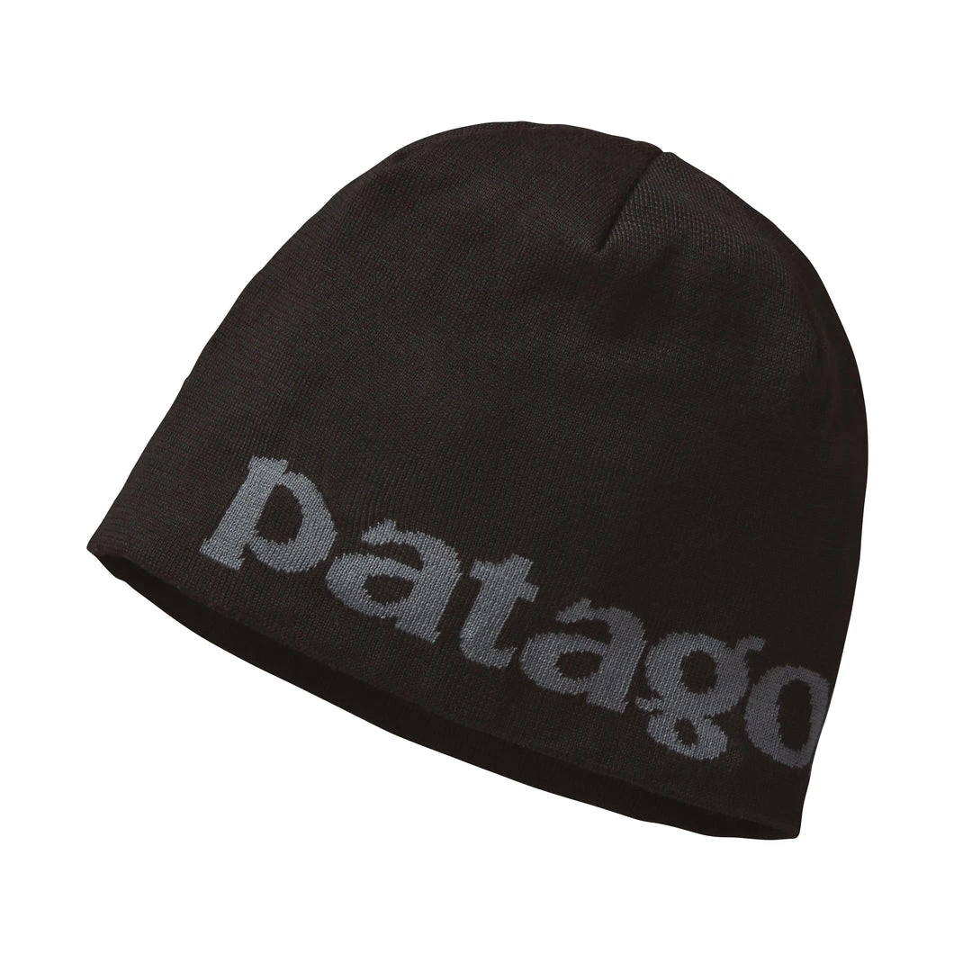 Patagonia Men's Beanie Hat - Logo Belwe: Black Accessories 1 Patagonia Men's Beanie Hat - Logo Belwe: Black Accessories