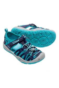 KEEN Little Kids' Moxie Sandal - Dress Blues/Viridian Youth