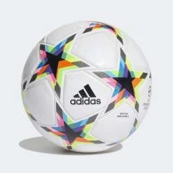 Adidas Balls UCL Pro Soccer Ball - White/Silver Met/Bright Cyan 5 Adidas Balls UCL Pro Soccer Ball - White/Silver Met/Bright Cyan