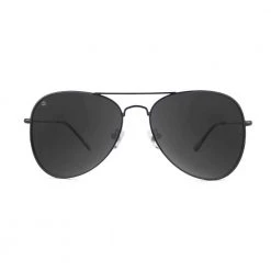 Knockaround Mile Highs Sunglasses - Black/Smoke