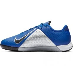 Nike Junior Phantom Vision Academy Indoor Cleat - Racer Blue/Metallic Silver/Black/Volt