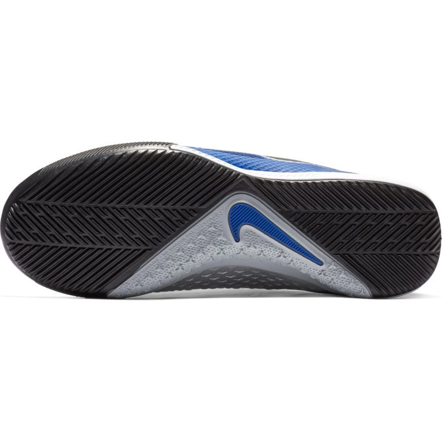 Nike Junior Phantom Vision Academy Indoor Cleat - Racer Blue/Metallic Silver/Black/Volt 3 Nike Junior Phantom Vision Academy Indoor Cleat - Racer Blue/Metallic Silver/Black/Volt