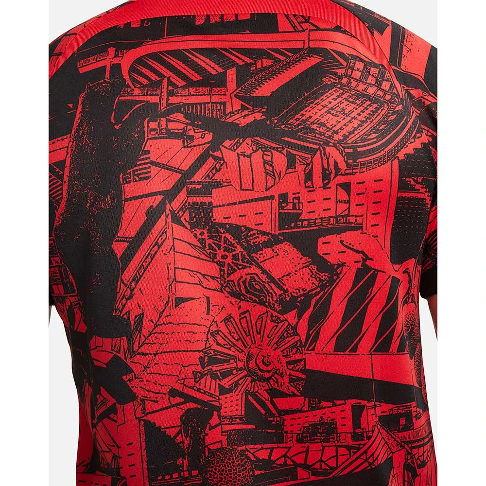 Nike Men's Athletico Madrid Pre-Match Short Sleeve - Sport Red 3 Nike Men's Athletico Madrid Pre-Match Short Sleeve - Sport Red