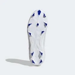 Adidas JR Predator Edge .3 FG Soccer Shoe- White/Hi Res Blue Youth 13 Adidas JR Predator Edge .3 FG Soccer Shoe- White/Hi Res Blue Youth