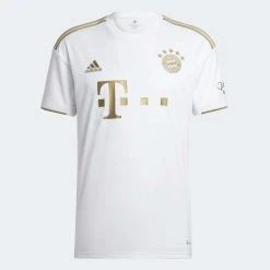 Adidas Fanwear Men's FC Bayern 2022/2023 Away Jersey - White/Gold