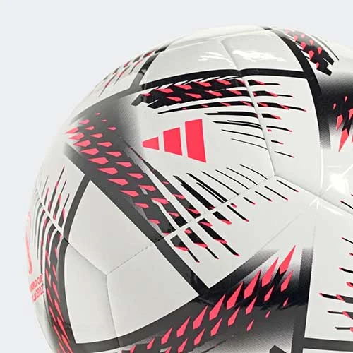 Adidas RIHLA Club Soccer Ball - White/Black/Solar Red Balls 3 Adidas RIHLA Club Soccer Ball - White/Black/Solar Red Balls