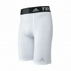 Adidas Men's Soccer Training Apparel Men's Techfit 9" Short - White