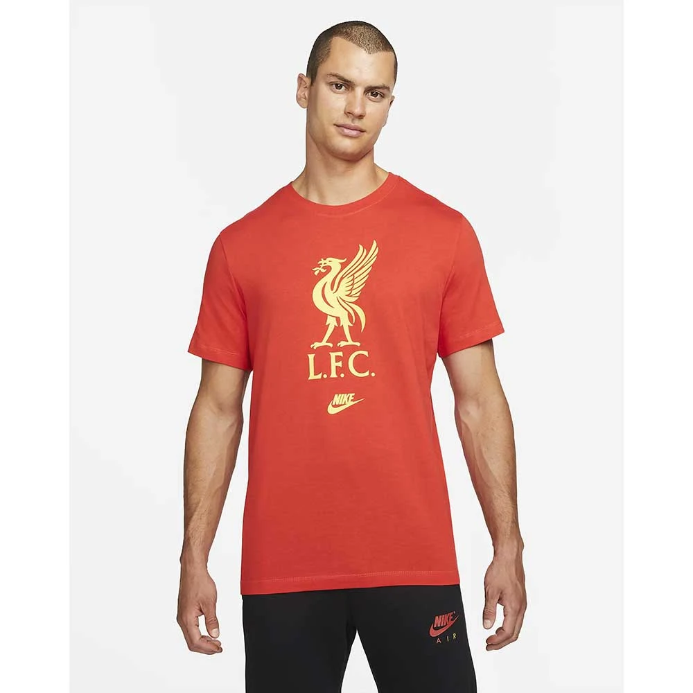 Nike Men's Liverpool FC Future Crest T - Rush Red/Chrome Yellow Fanwear 3 Nike Men's Liverpool FC Future Crest T - Rush Red/Chrome Yellow Fanwear