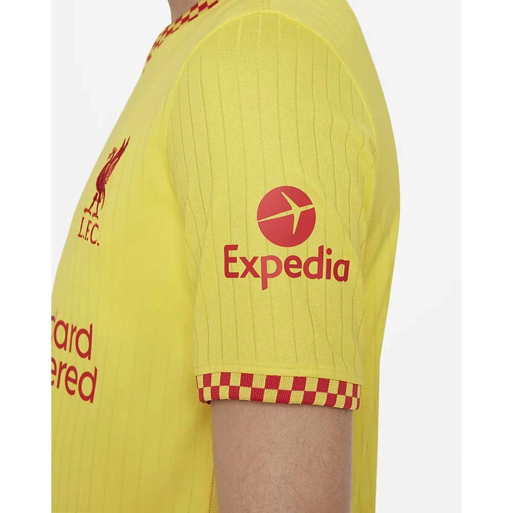 Nike Youth Liverpool FC 2021/22 Stadium 3rd Jersey - Chrome Yellow/Rush Red 6 Nike Youth Liverpool FC 2021/22 Stadium 3rd Jersey - Chrome Yellow/Rush Red