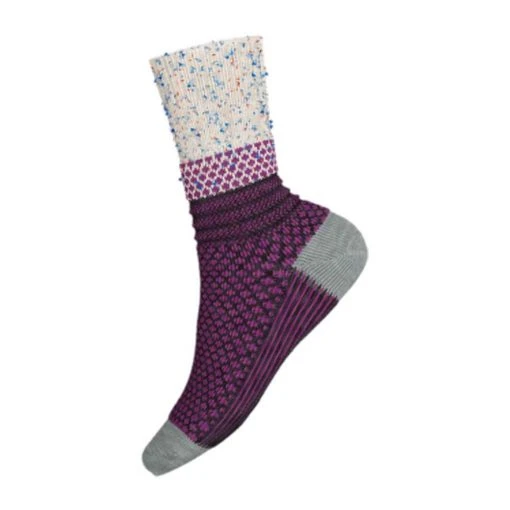 Smartwool Women's Everyday Popcorn Cable Crew Socks - Multi Donegal 5 Smartwool Women's Everyday Popcorn Cable Crew Socks - Multi Donegal