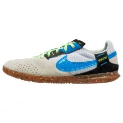 JR Nike Streetgato Soccer Shoes - White/Lt Photo Blue/Black Youth 8 JR Nike Streetgato Soccer Shoes - White/Lt Photo Blue/Black Youth