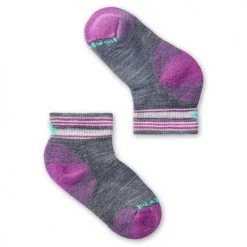 Smartwool Kids' Performance Hike Light Cushion Ankle Socks - Medium Gray Youth