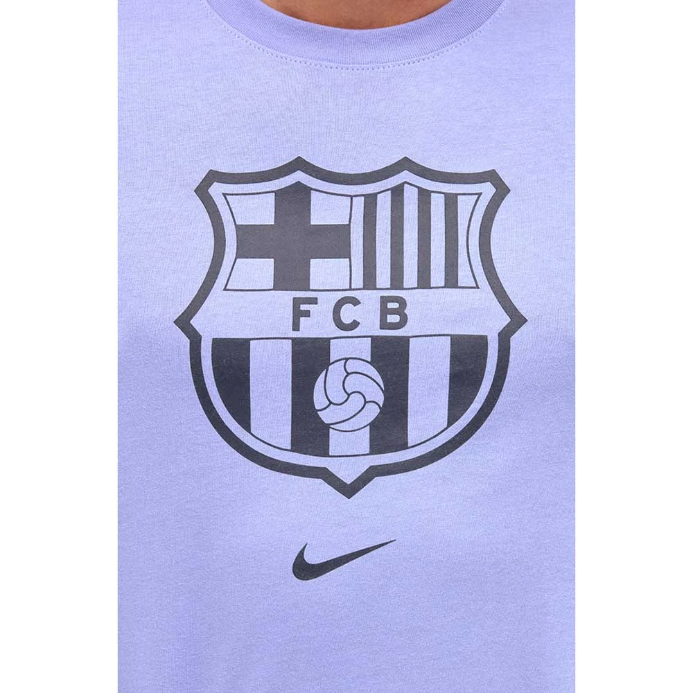Nike FC Barcelona Evergreen Crest T - Light Thistle Fanwear 5 Nike FC Barcelona Evergreen Crest T - Light Thistle Fanwear