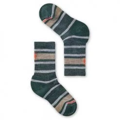 Smartwool Youth Kids' Performance Hike Light Cushion Striped Crew Socks - Dark Sage
