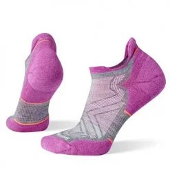 Smartwool Triathlon Women's Performance Run Targeted Cushion Low Ankle Socks - Medium Gray