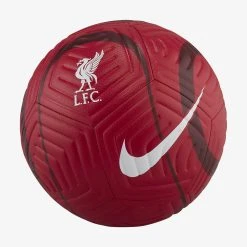Liverpool FC Nike Strike Soccer Ball- Gym Red/Grey Fog Balls