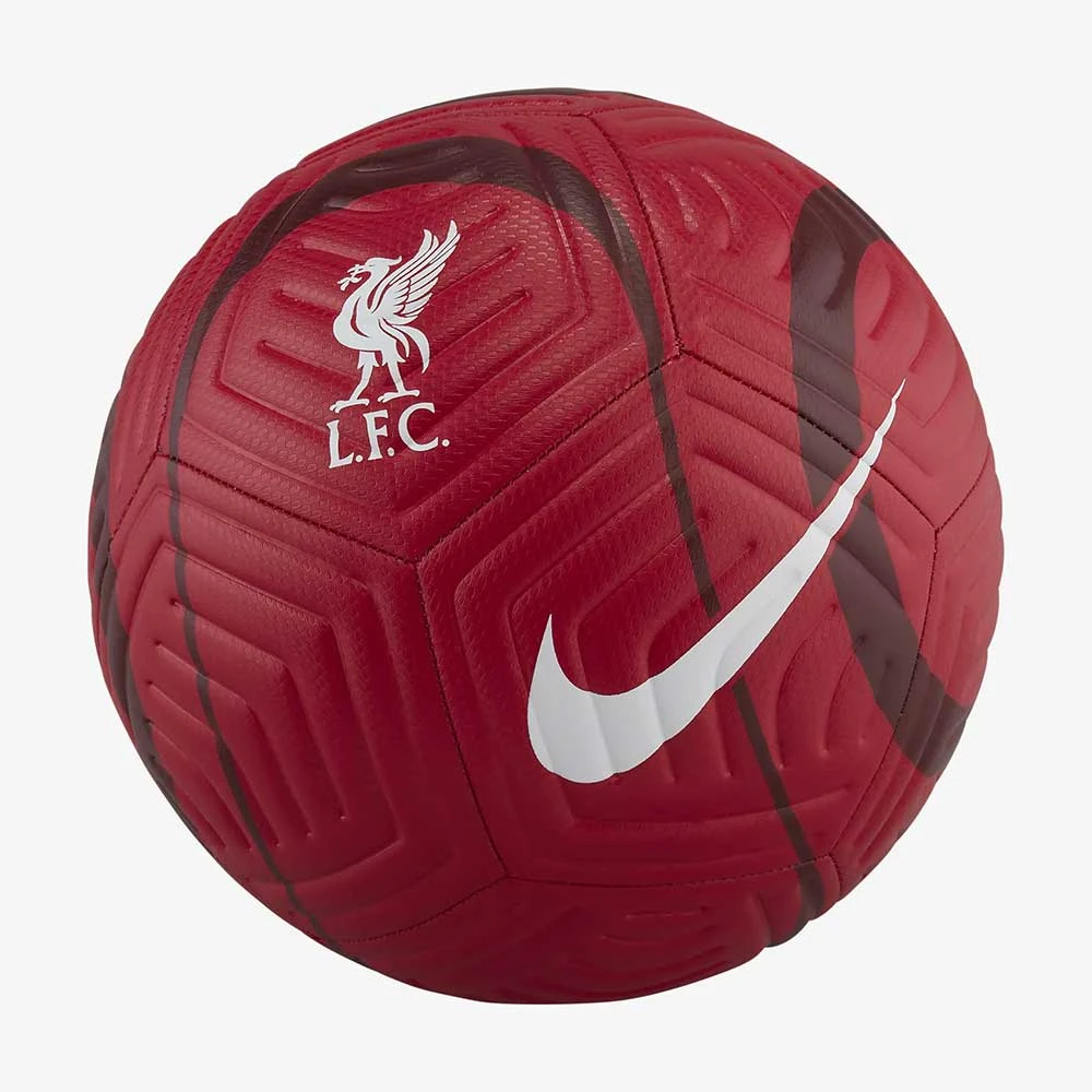 Liverpool FC Nike Strike Soccer Ball- Gym Red/Grey Fog Balls 2 Liverpool FC Nike Strike Soccer Ball- Gym Red/Grey Fog Balls