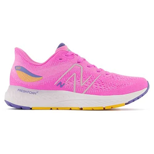 New Balance Youth Fresh Foam X 880v12 Running Shoe - Vibrant Pink/Vibrant Apricot 1 New Balance Youth Fresh Foam X 880v12 Running Shoe - Vibrant Pink/Vibrant Apricot