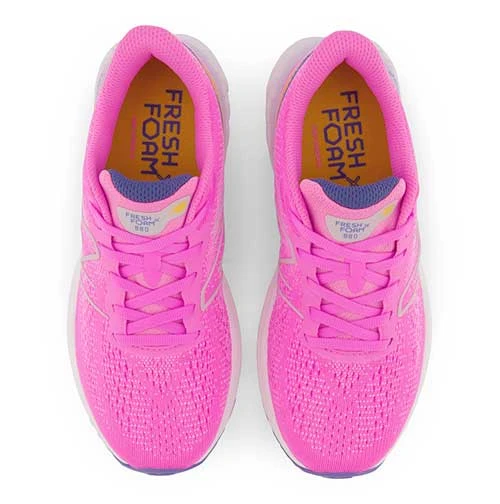 New Balance Youth Fresh Foam X 880v12 Running Shoe - Vibrant Pink/Vibrant Apricot 3 New Balance Youth Fresh Foam X 880v12 Running Shoe - Vibrant Pink/Vibrant Apricot