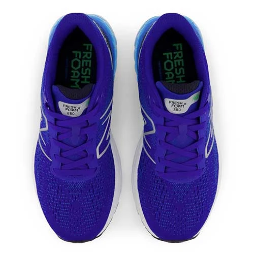 New Balance Youth Fresh Foam X 880v12 Running Shoe - Infinity Blue/Vibrant Spring 3 New Balance Youth Fresh Foam X 880v12 Running Shoe - Infinity Blue/Vibrant Spring