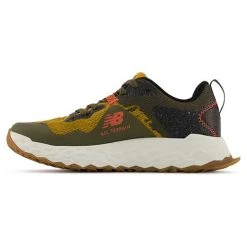 New Balance Youth Fresh Foam Hierro V7 Running Shoe - Golden Hour/Black And Dark Camo
