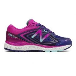 New Balance Youth 860 V8 Running Shoe - Navy/Poisonberry