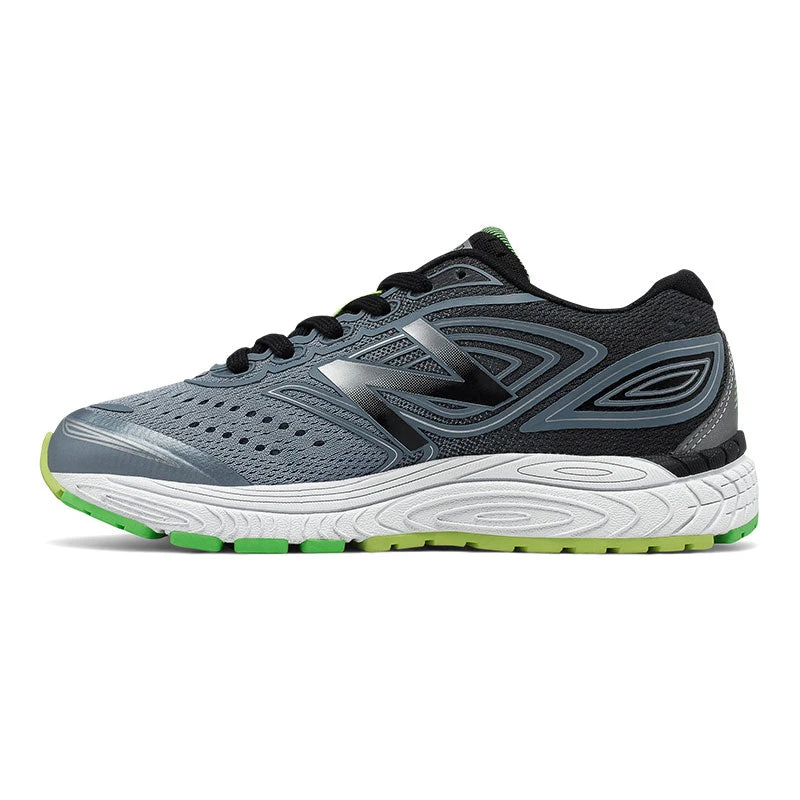 New Balance Youth 880v7 Running Shoe - Grey/Lime 2 New Balance Youth 880v7 Running Shoe - Grey/Lime