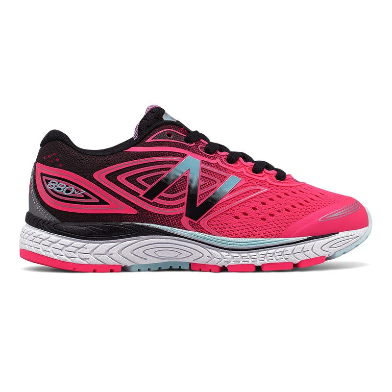 New Balance Youth 880v7 Running Shoe - Pink/Black 1 New Balance Youth 880v7 Running Shoe - Pink/Black