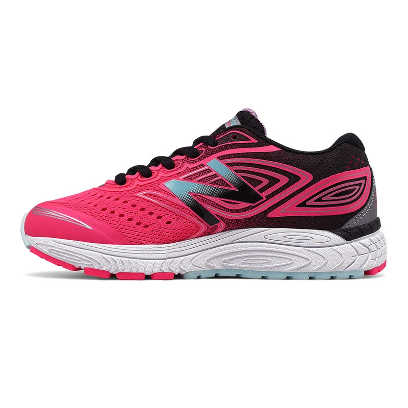 New Balance Youth 880v7 Running Shoe - Pink/Black 2 New Balance Youth 880v7 Running Shoe - Pink/Black