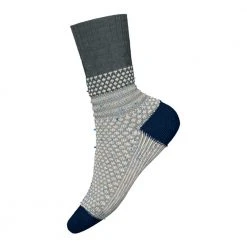 Smartwool Women's Everyday Popcorn Cable Crew Socks - Twilight Blue