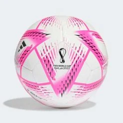 Adidas Al Rihla Club Ball - White/Team Shock Pink/Black