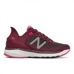 New Balance Big Kids' Fresh Foam 860v12 Running Shoe- Garnet/Pink Glo